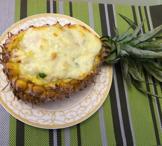 馬蘇裏拉芝士奶油菠蘿焗飯的做法 步骤8