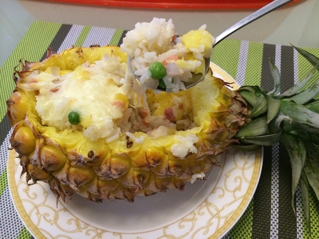 馬蘇裏拉芝士奶油菠蘿焗飯的做法 步骤10