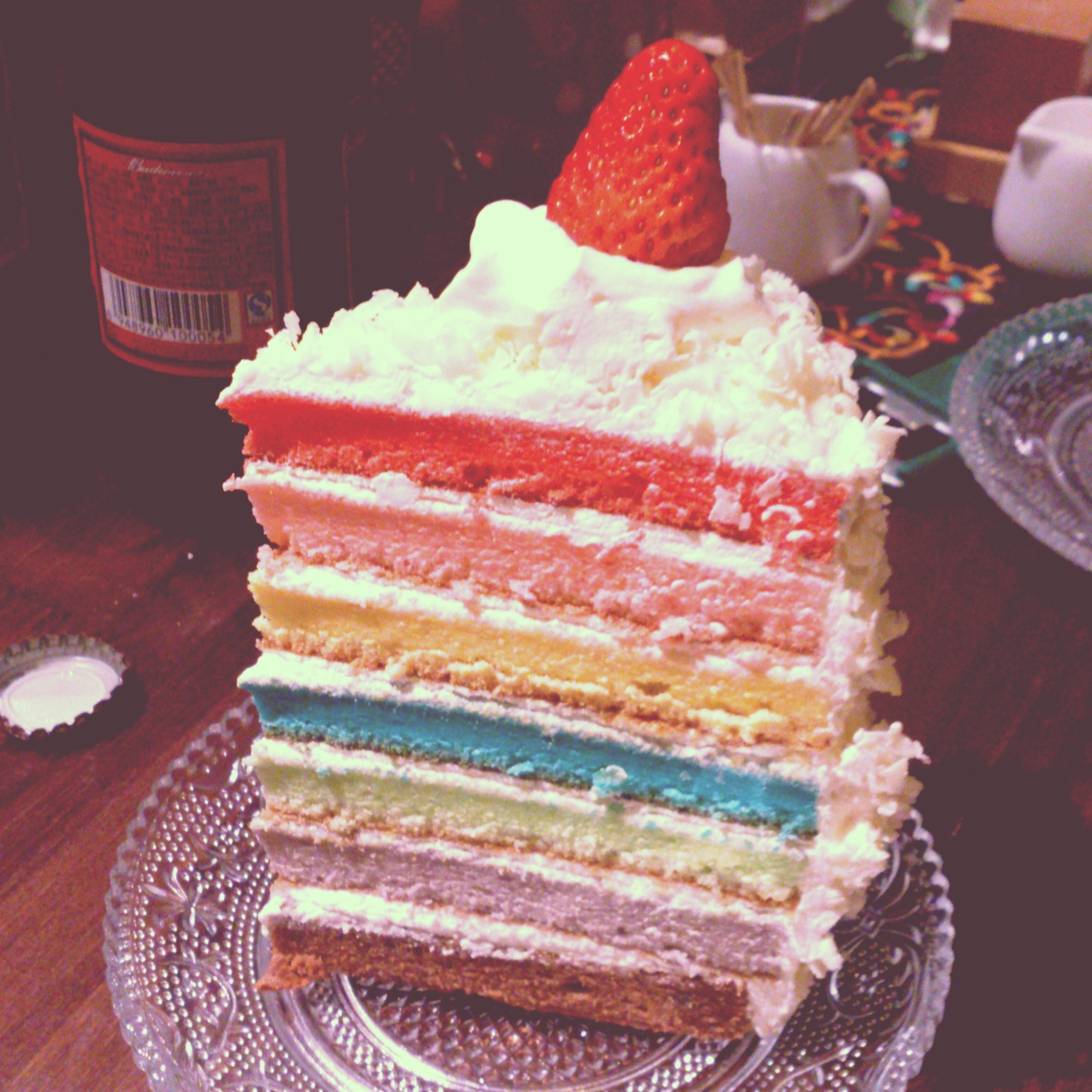 彩虹蛋糕的做法 步骤7