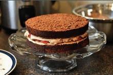 巧克力草莓奶油蛋糕的做法 步骤10