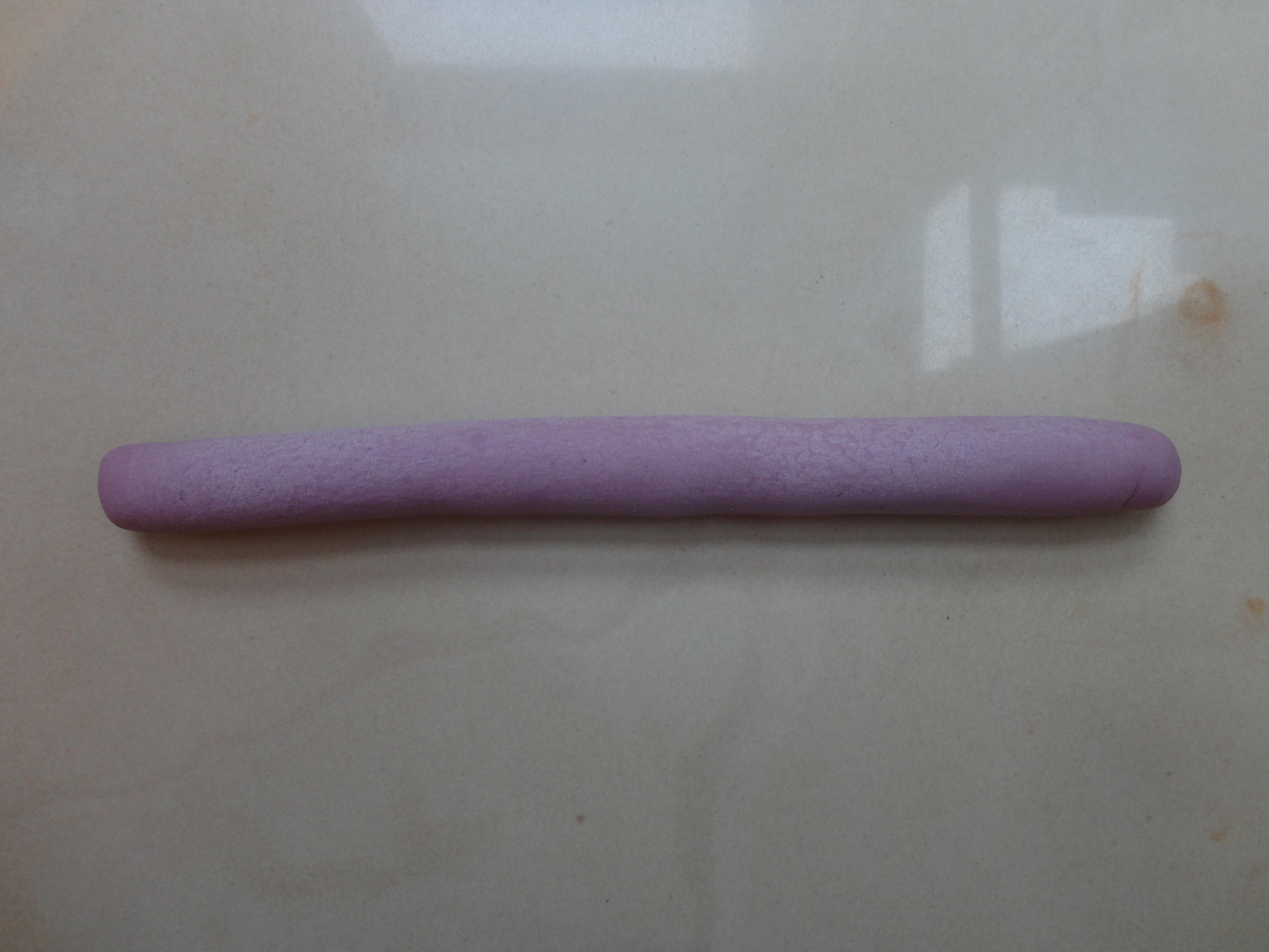 麪粉手工之紫薯花的做法 步骤2