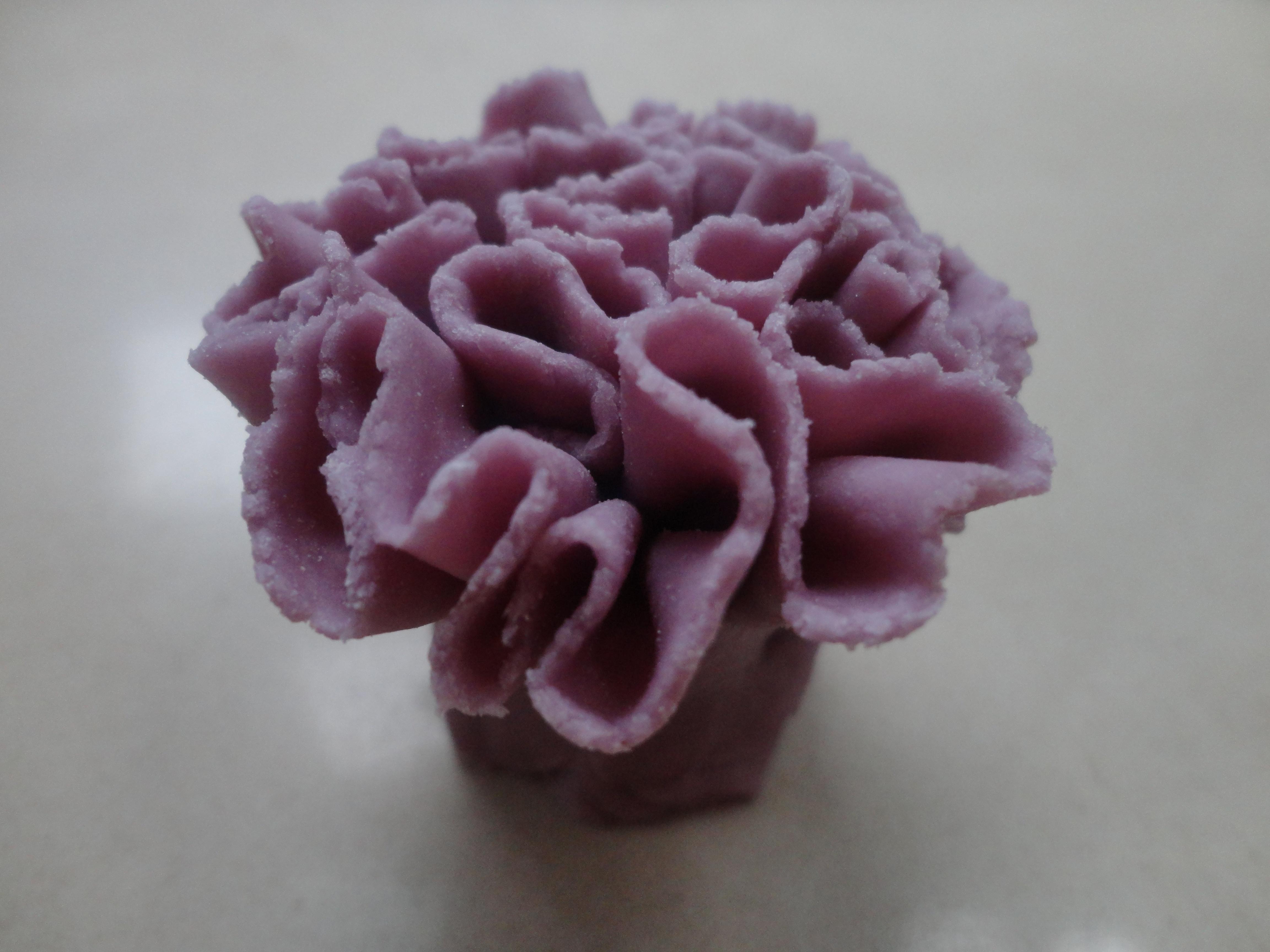 麪粉手工之紫薯花的做法 步骤4