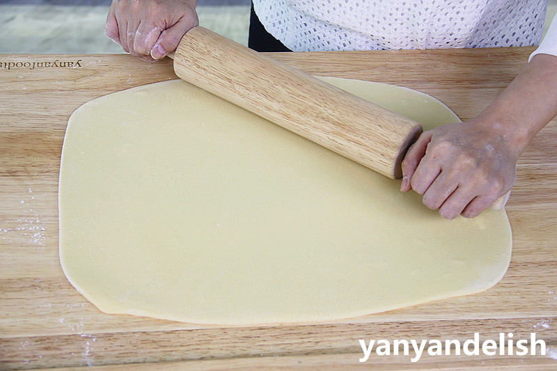 手擀麪配雞蛋醬Hand Make Noodles With Egg Sauce的做法 步骤9