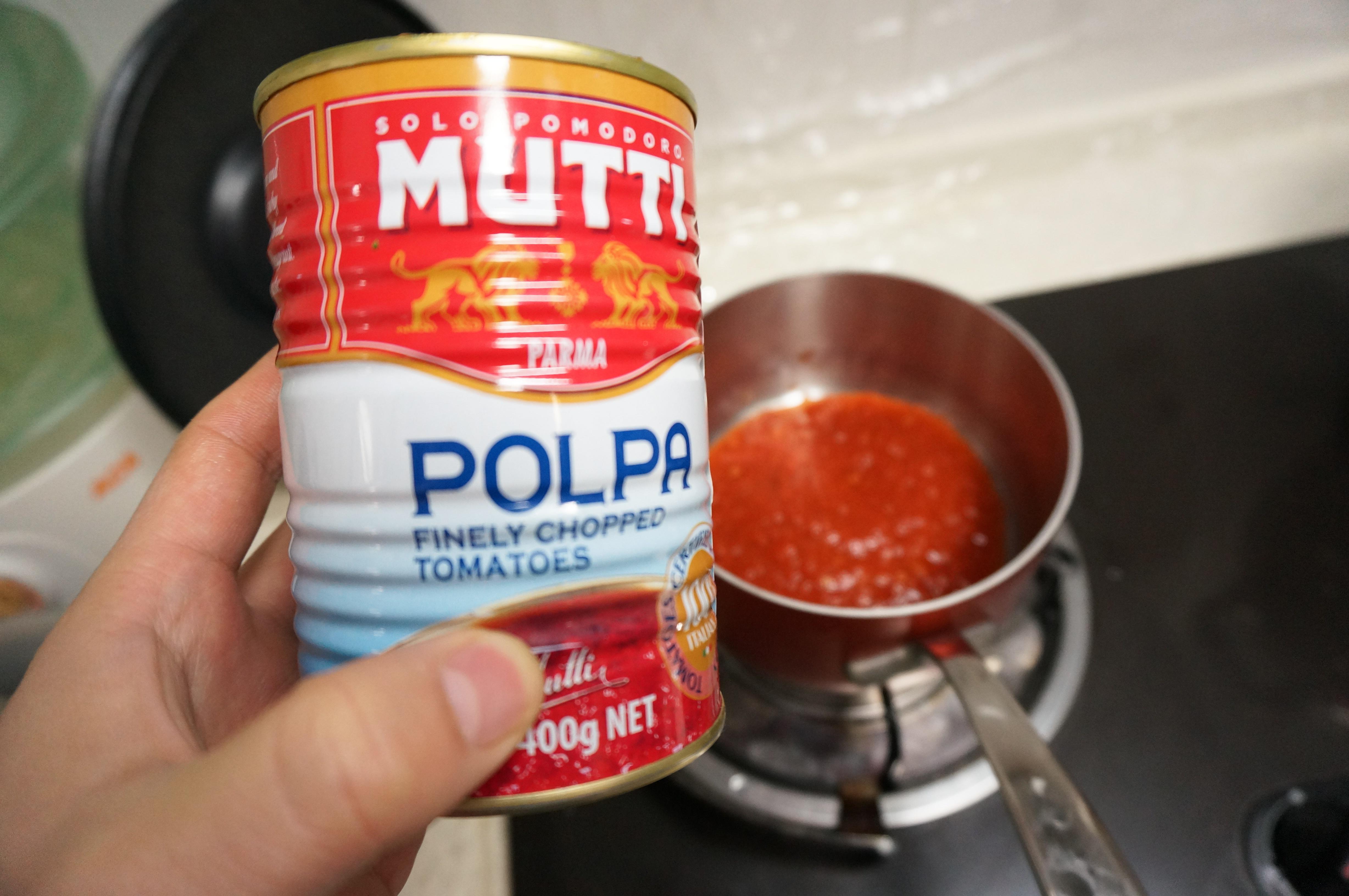 茄汁意麪配嫩煎帶子的做法 步骤4