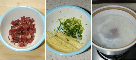 火腿鮮蝦粥的做法 步骤3