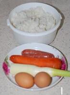 香腸蛋炒飯的做法 步骤1