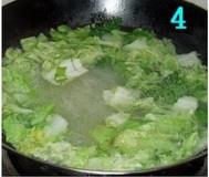 粉絲白菜蝦仁湯的做法 步骤4