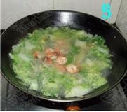 粉絲白菜蝦仁湯的做法 步骤5
