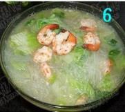 粉絲白菜蝦仁湯的做法 步骤6