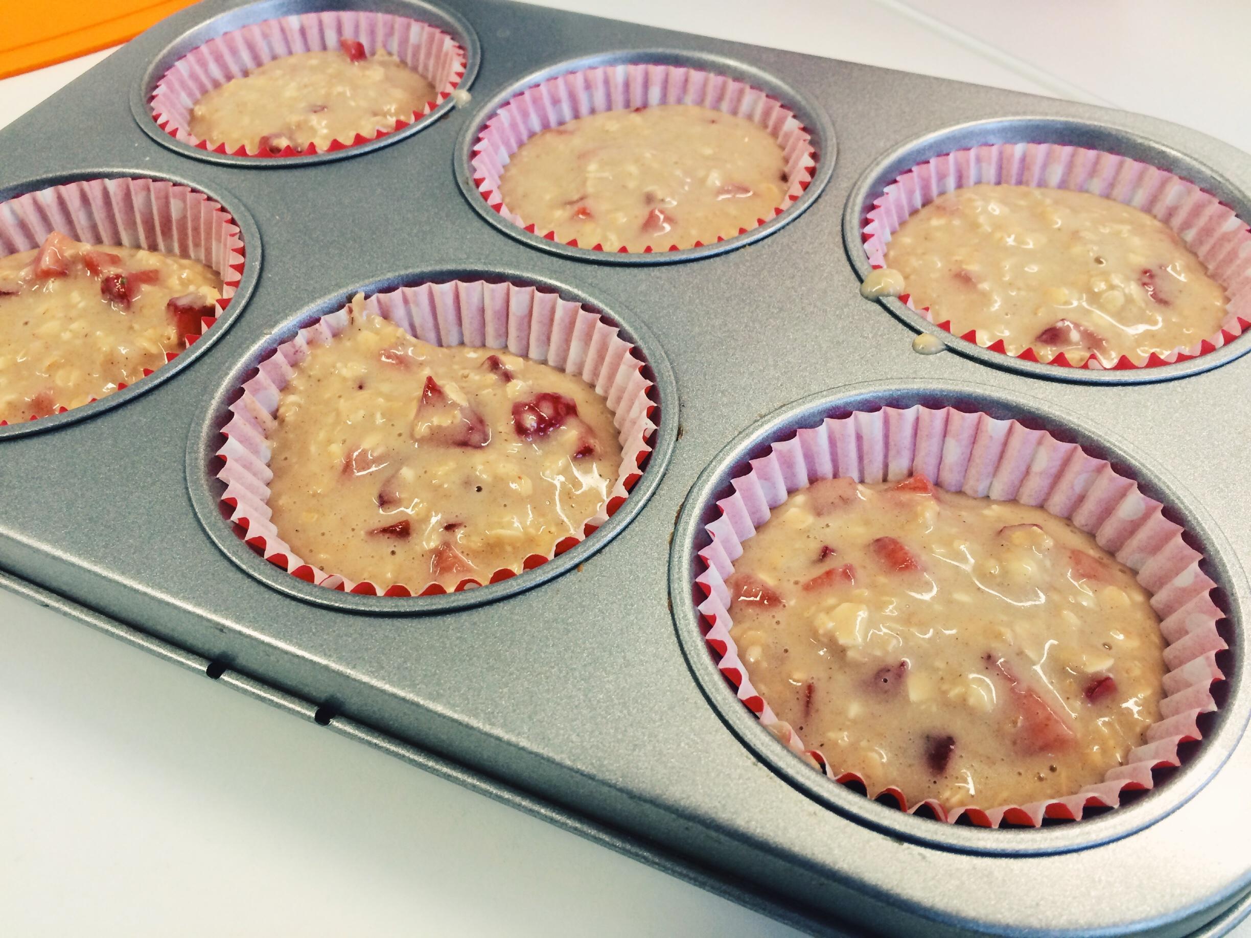 草莓燕麥muffin—健康快手美味的做法 步骤4