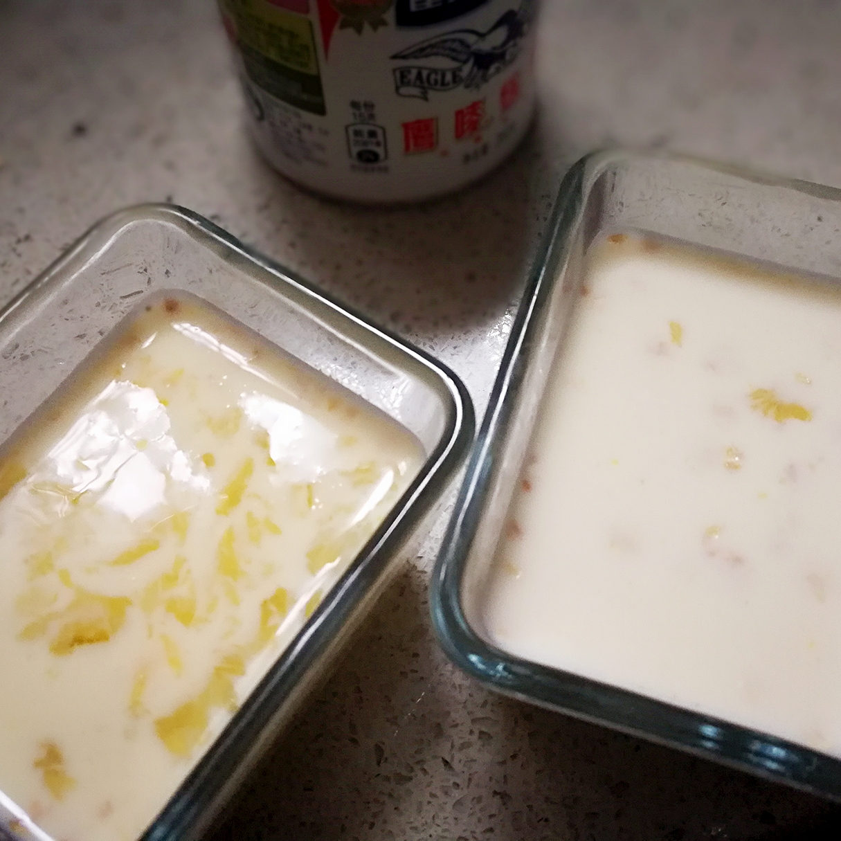 燕麥牛奶烤蛋羹的做法 步骤3