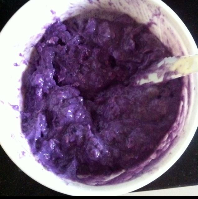 微波紫薯燕麥蛋糕（簡單快手版）的做法 步骤4