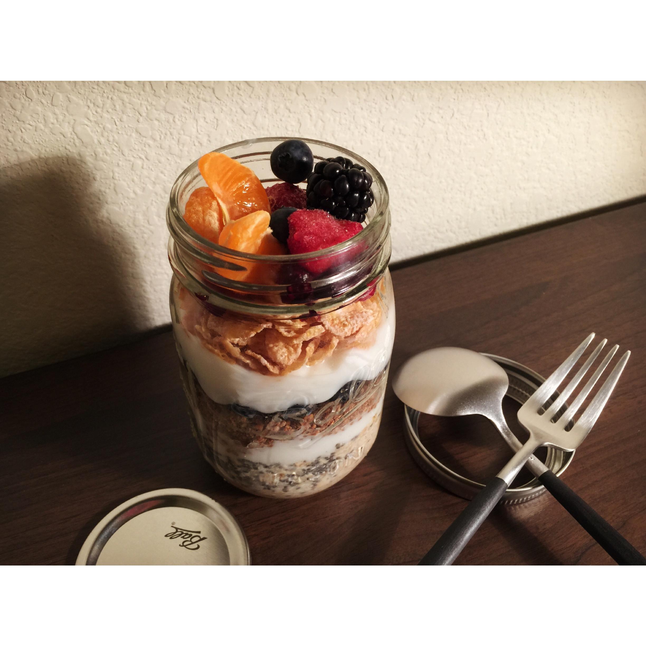 Oatmeal/Cereal 隔夜燕麥/穀物酸奶 【快手早餐】的做法 步骤7