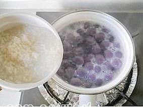 酒釀紫薯珍珠圓子的做法 步骤10