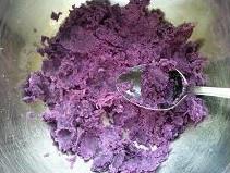 酒釀紫薯小丸子的做法 步骤3