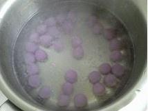 酒釀紫薯小丸子的做法 步骤9