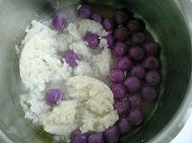 酒釀紫薯小丸子的做法 步骤12