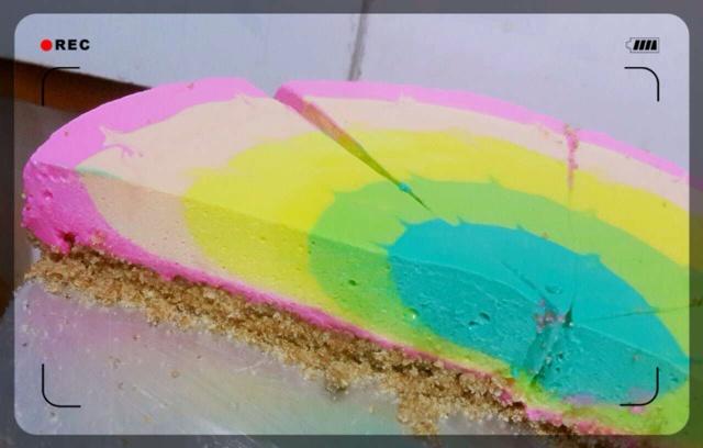 彩虹慕斯蛋糕（不用烤箱）的做法 步骤6