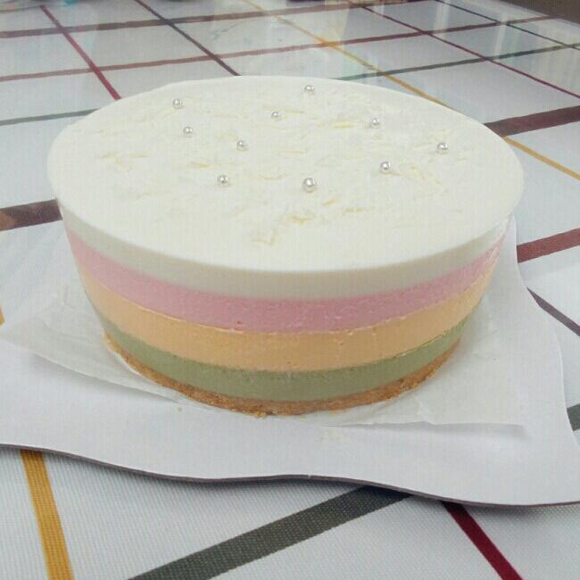 彩虹凍芝士蛋糕的做法 步骤7