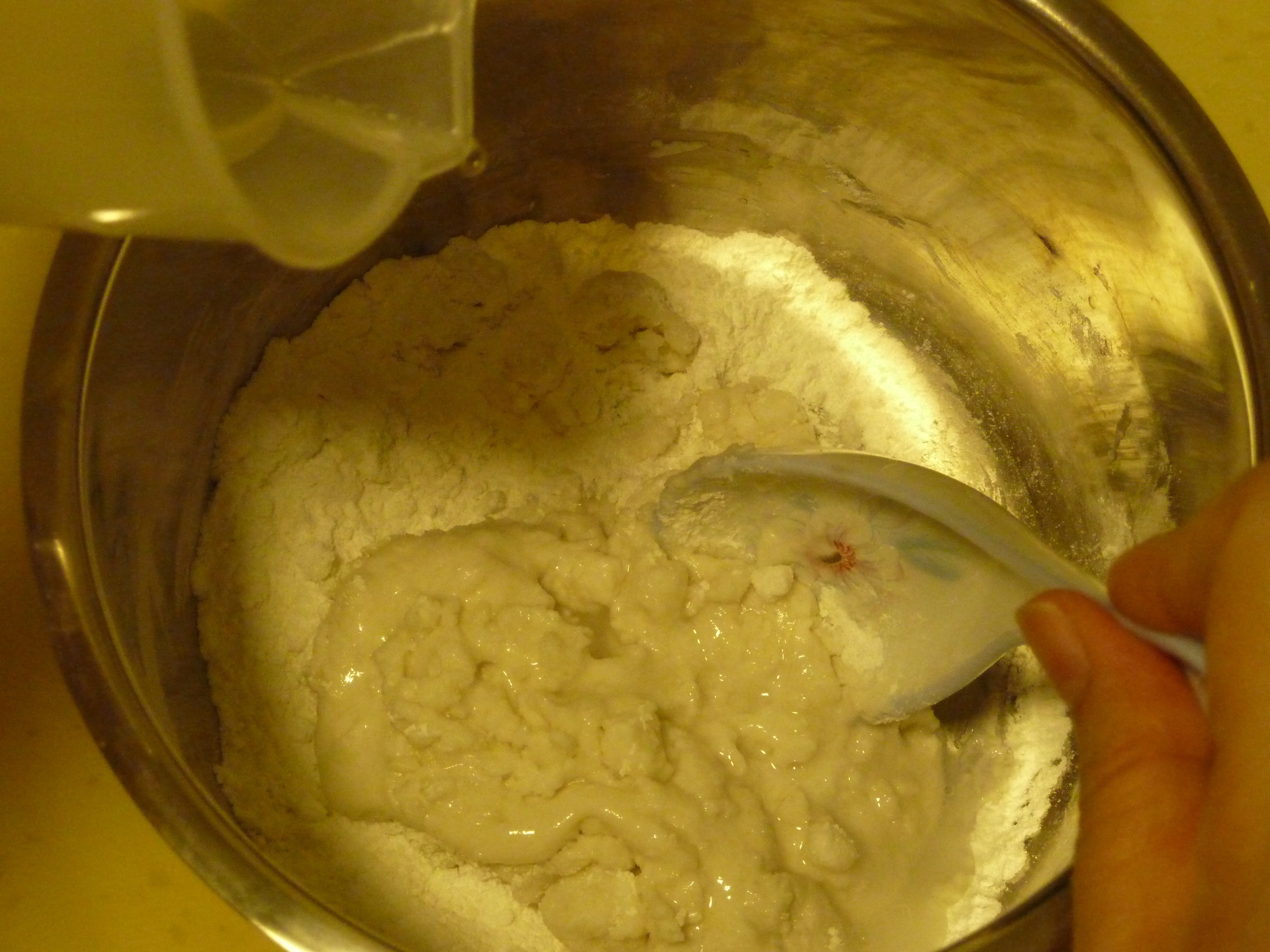 彈滑奶香紅豆鉢仔糕的做法 步骤2