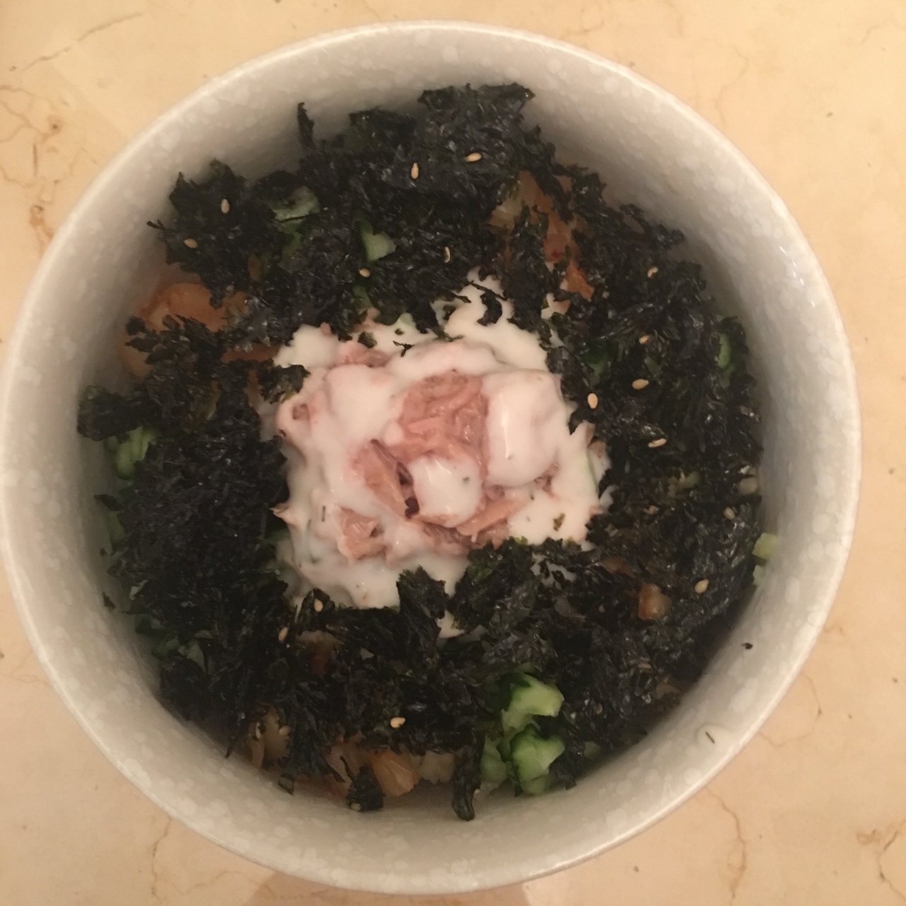 金槍魚紫菜糙米飯糰的做法 步骤4