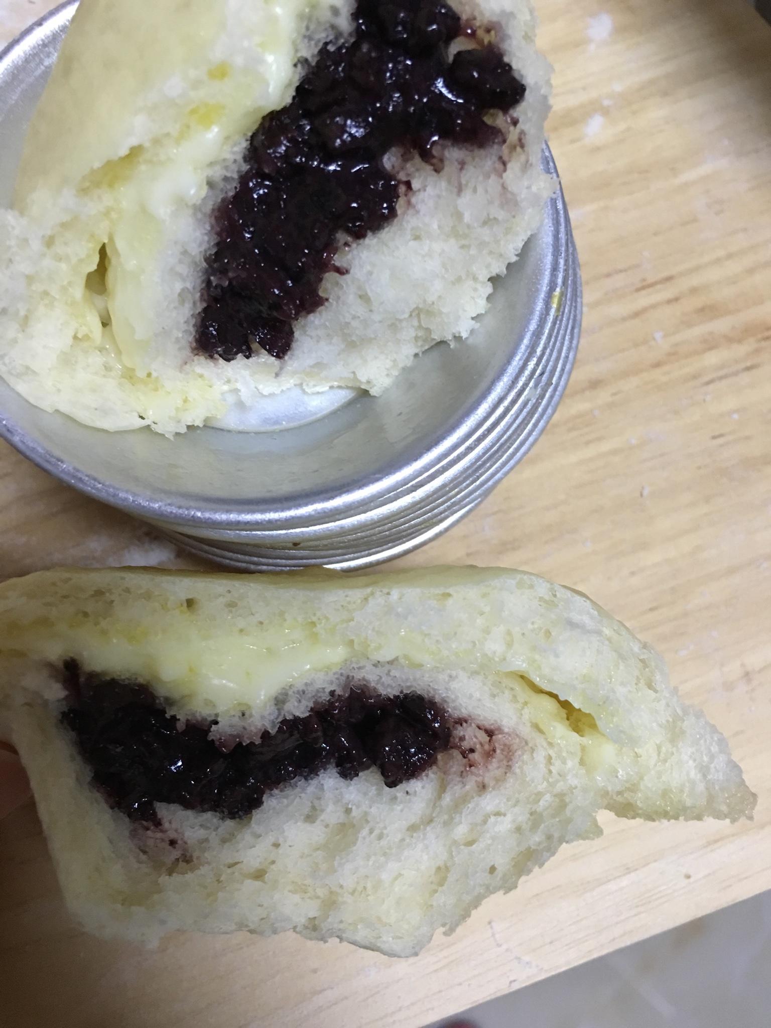 紫米乳酪麪包的做法 步骤9