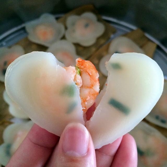 晶瑩剔透的愛心花樣水晶蝦餃的做法 步骤10
