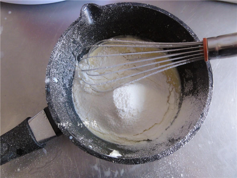 奶黃麪包條（湯種法）的做法 步骤3