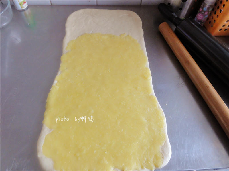 奶黃麪包條（湯種法）的做法 步骤17