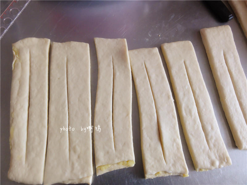 奶黃麪包條（湯種法）的做法 步骤21