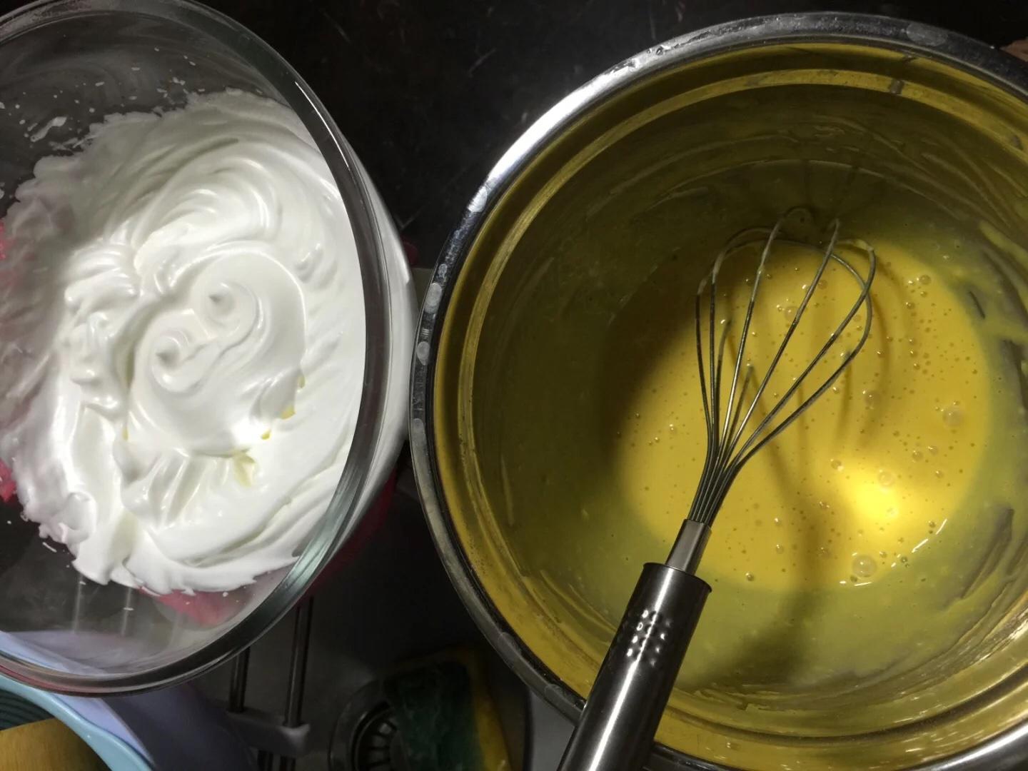 大白抹茶彩繪蛋糕卷的做法 步骤2