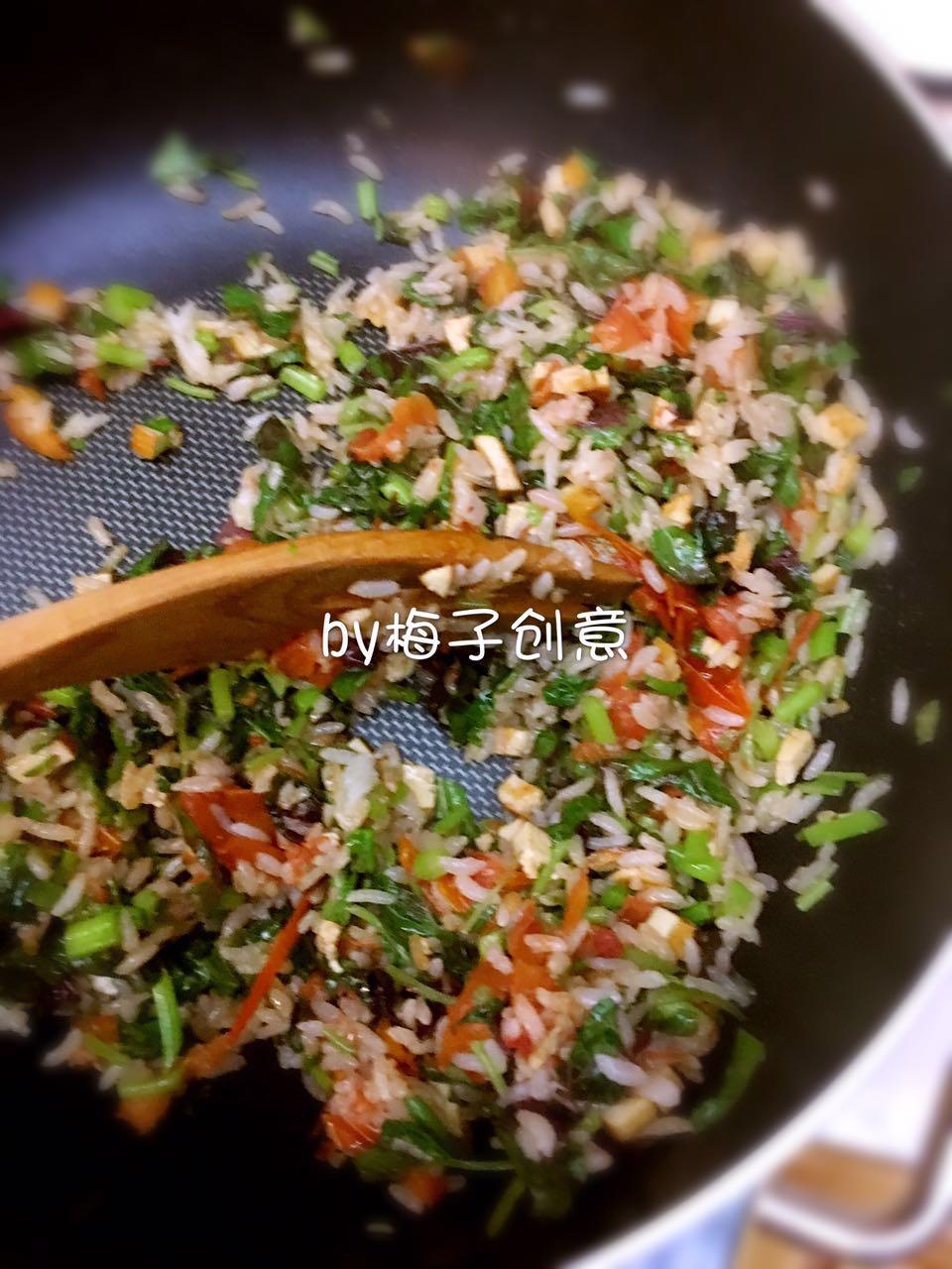 紅米莧炒飯的做法 步骤7