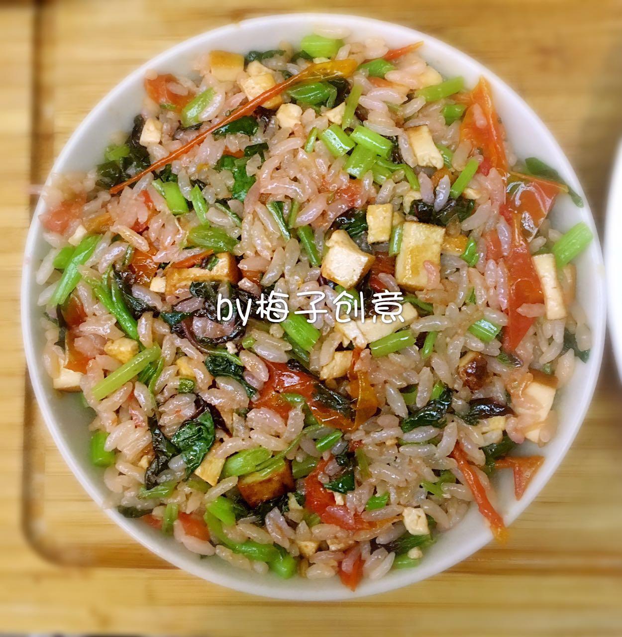 紅米莧炒飯的做法 步骤8