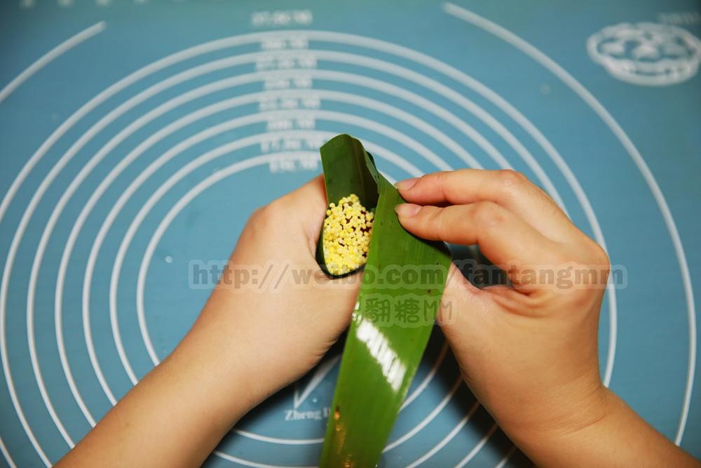 黃粟米小棗粽子的做法 步骤11