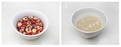 山楂高粱米粥的做法 步骤1