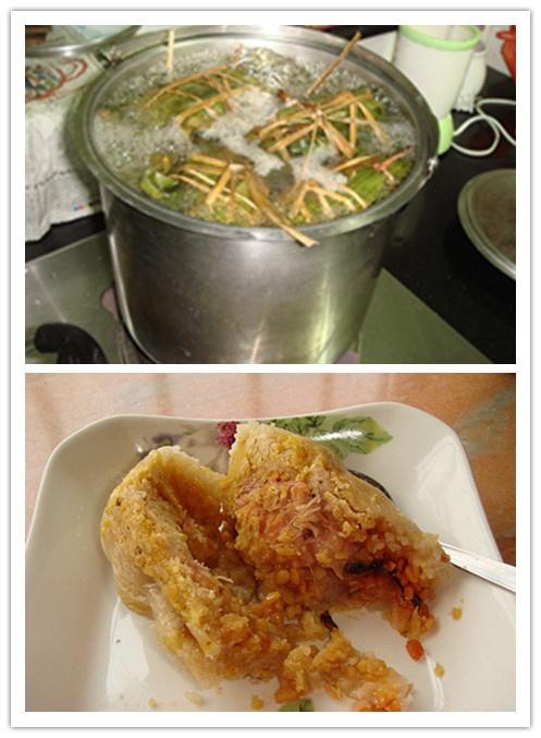 蛋黃綠豆大肉粽的做法 步骤12