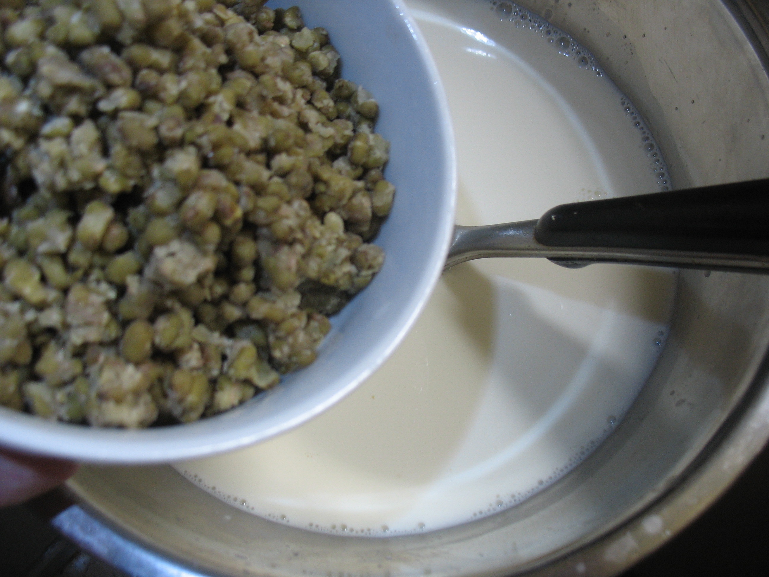 奶油綠豆冰棒的做法 步骤3