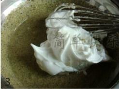 黑芝麻蜜豆奶油卷的做法 步骤3