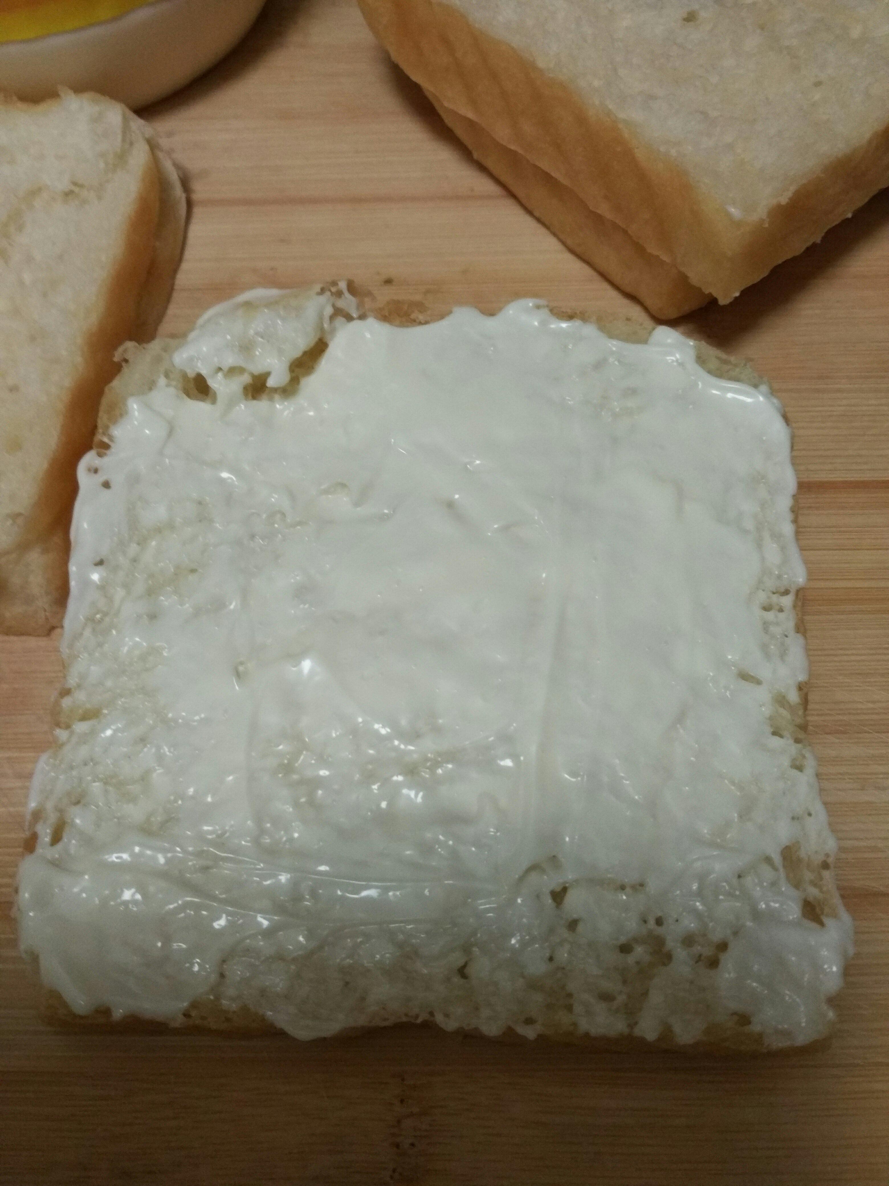 玉米榛子醬乳酪烤麪包的做法 步骤1