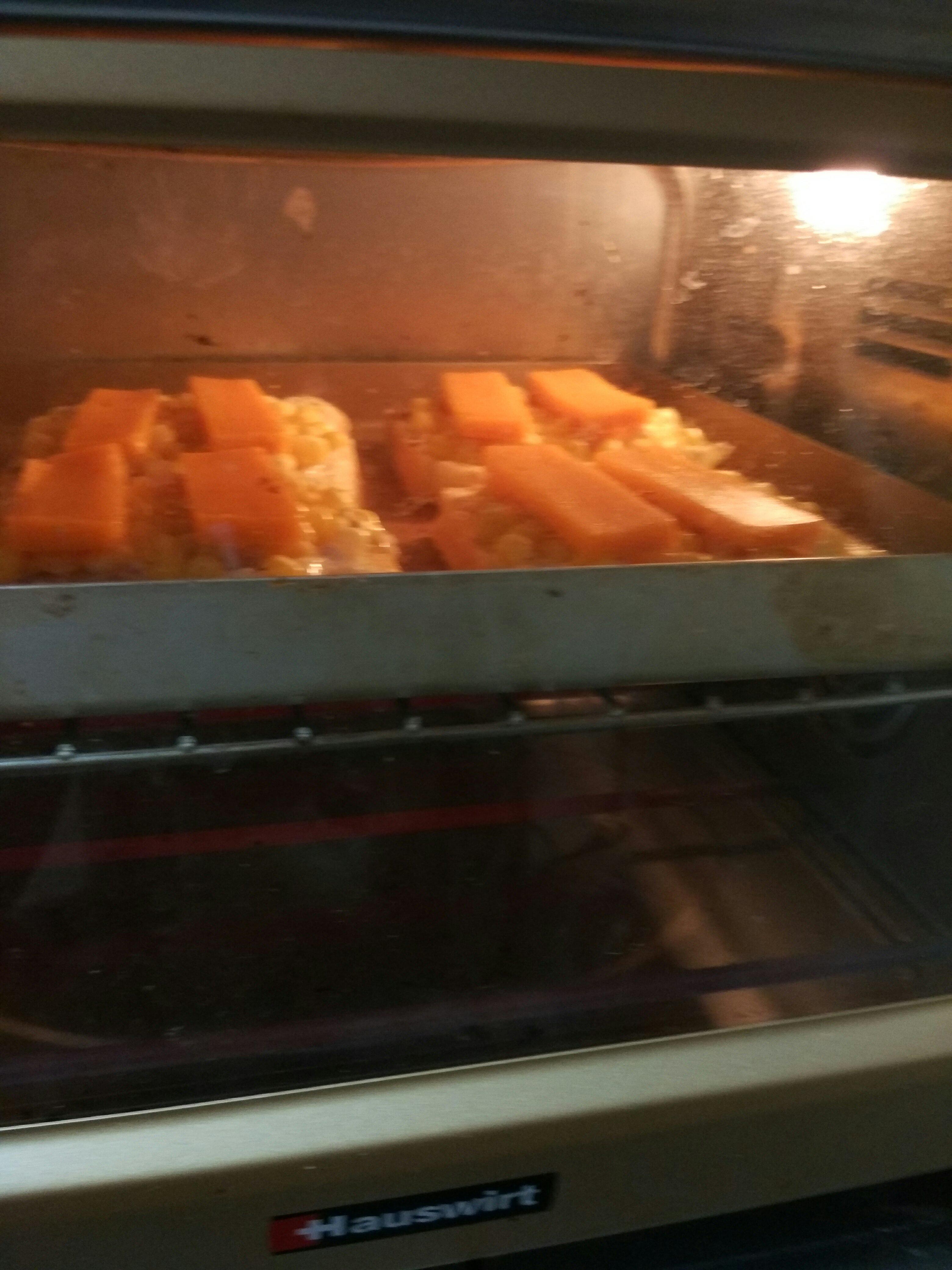 玉米榛子醬乳酪烤麪包的做法 步骤4