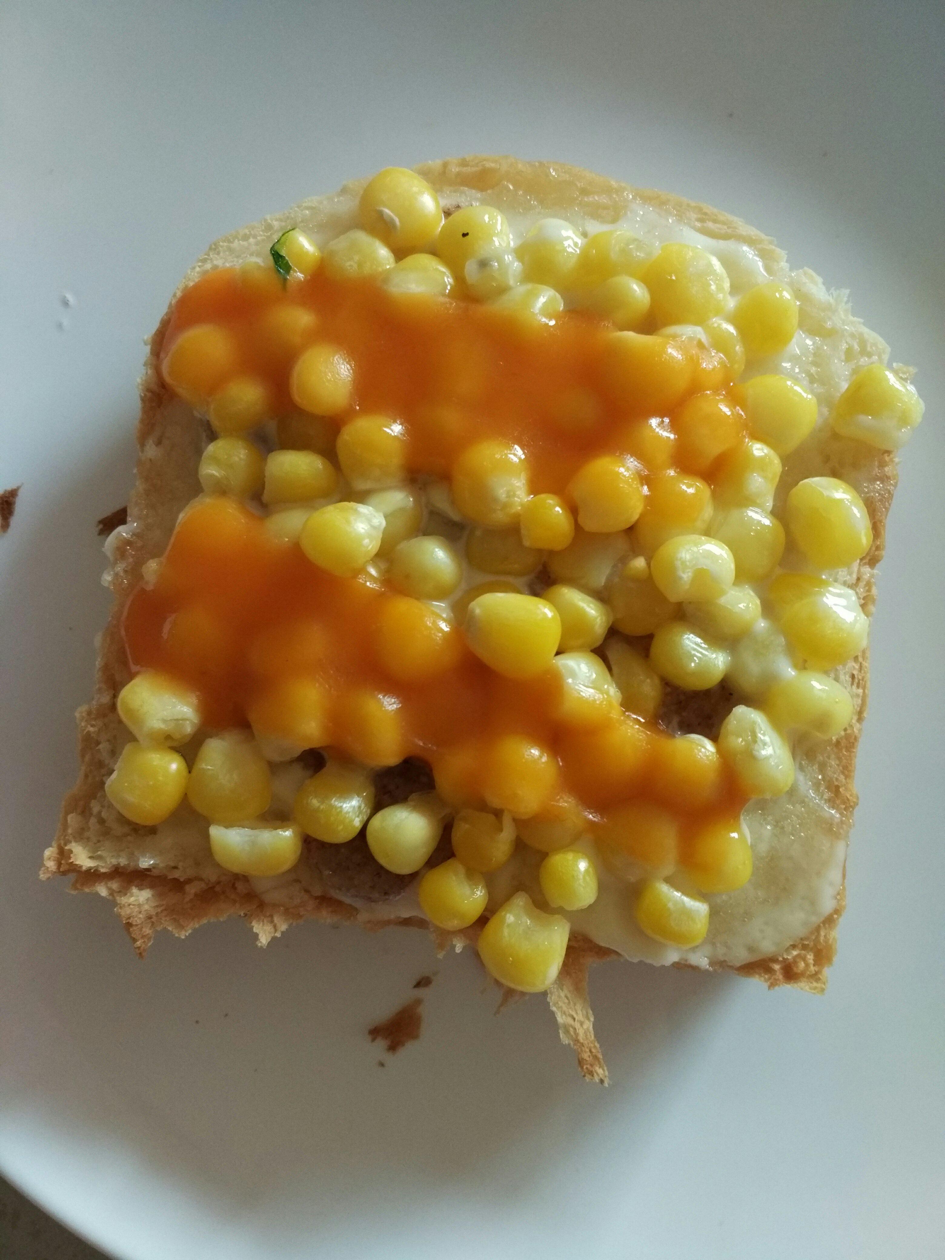 玉米榛子醬乳酪烤麪包的做法 步骤5