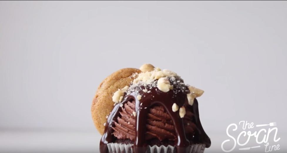 Ultimate Nutella Cupcake 榛子巧克力醬杯子蛋糕的做法 步骤14