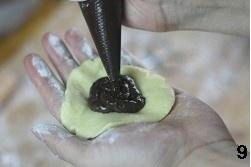 榛子巧克力法式餡餅的做法 步骤9