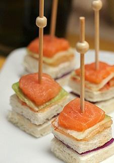 挪威三文魚泡菜迷你三明治的做法 步骤4