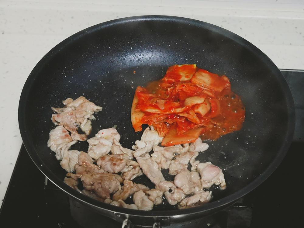 豬肉泡菜蓋飯的做法 步骤6
