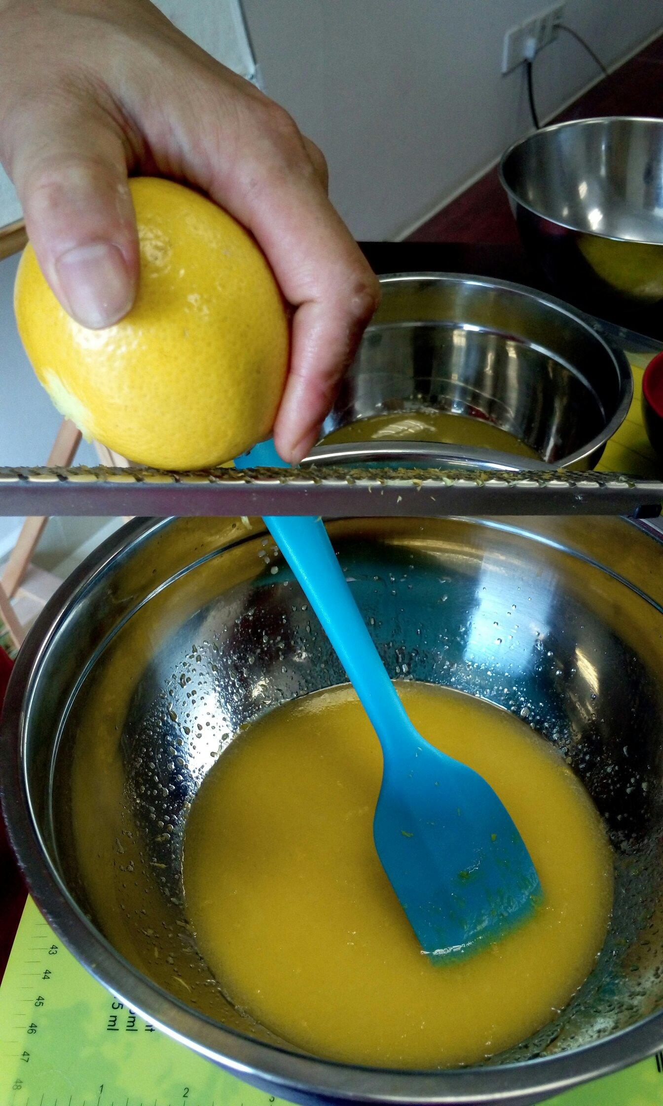 檸檬戚風蛋糕的做法 步骤7