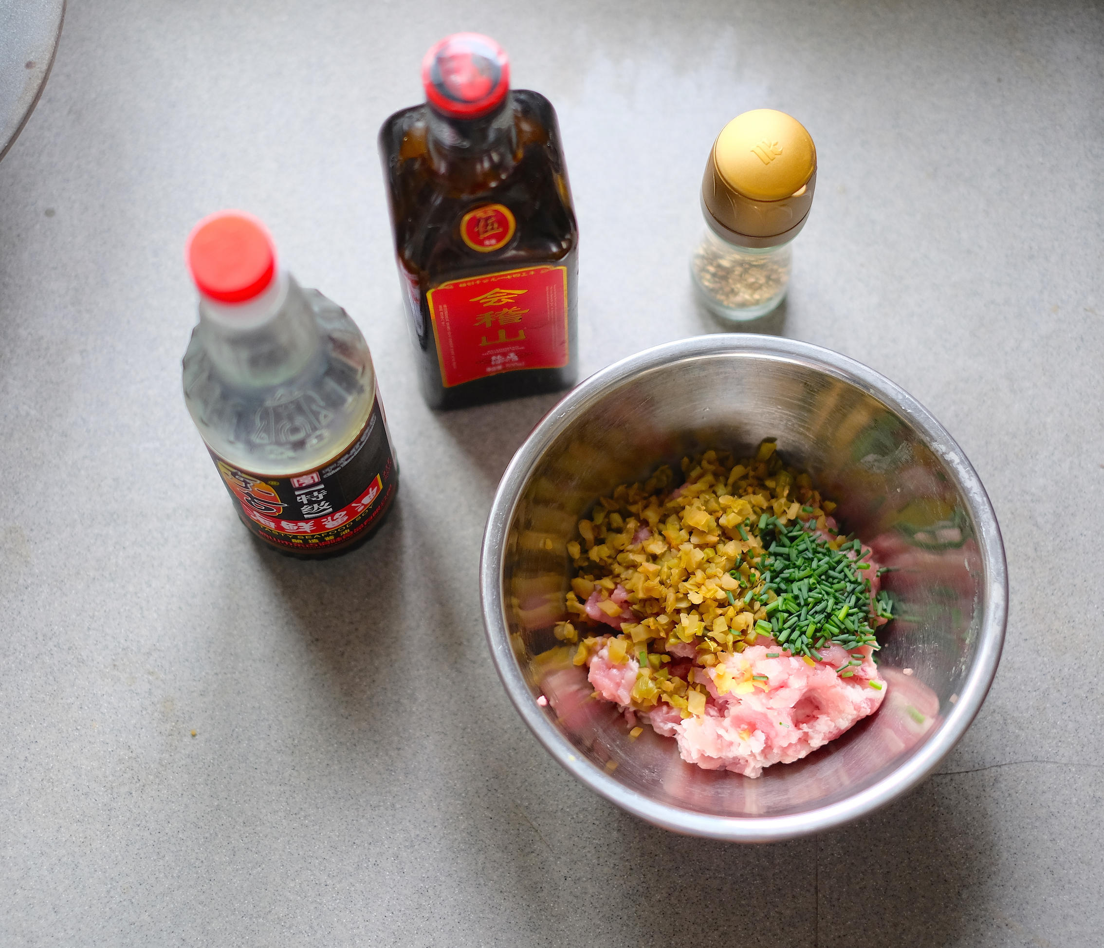 平底鍋版榨菜鮮肉月餅的做法 步骤5