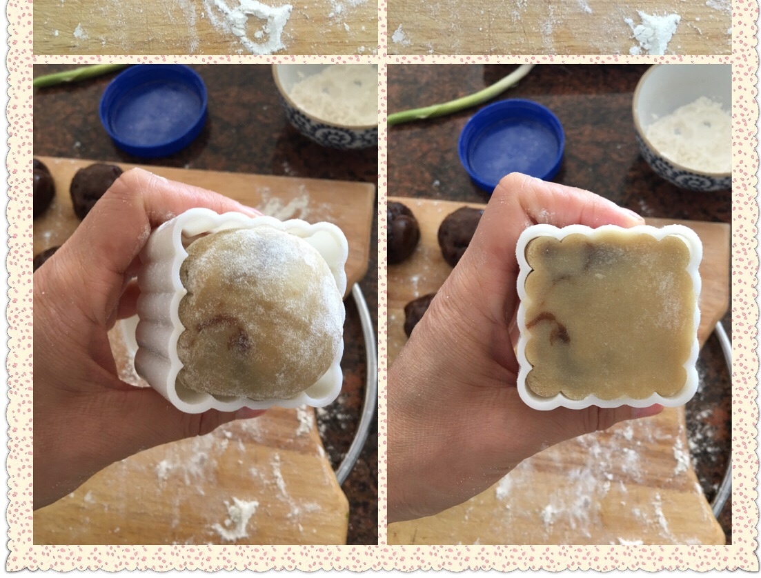 紅豆沙月餅+帶豆沙餡、糕粉、梘水的做法（詳細圖解步驟）的做法 步骤19