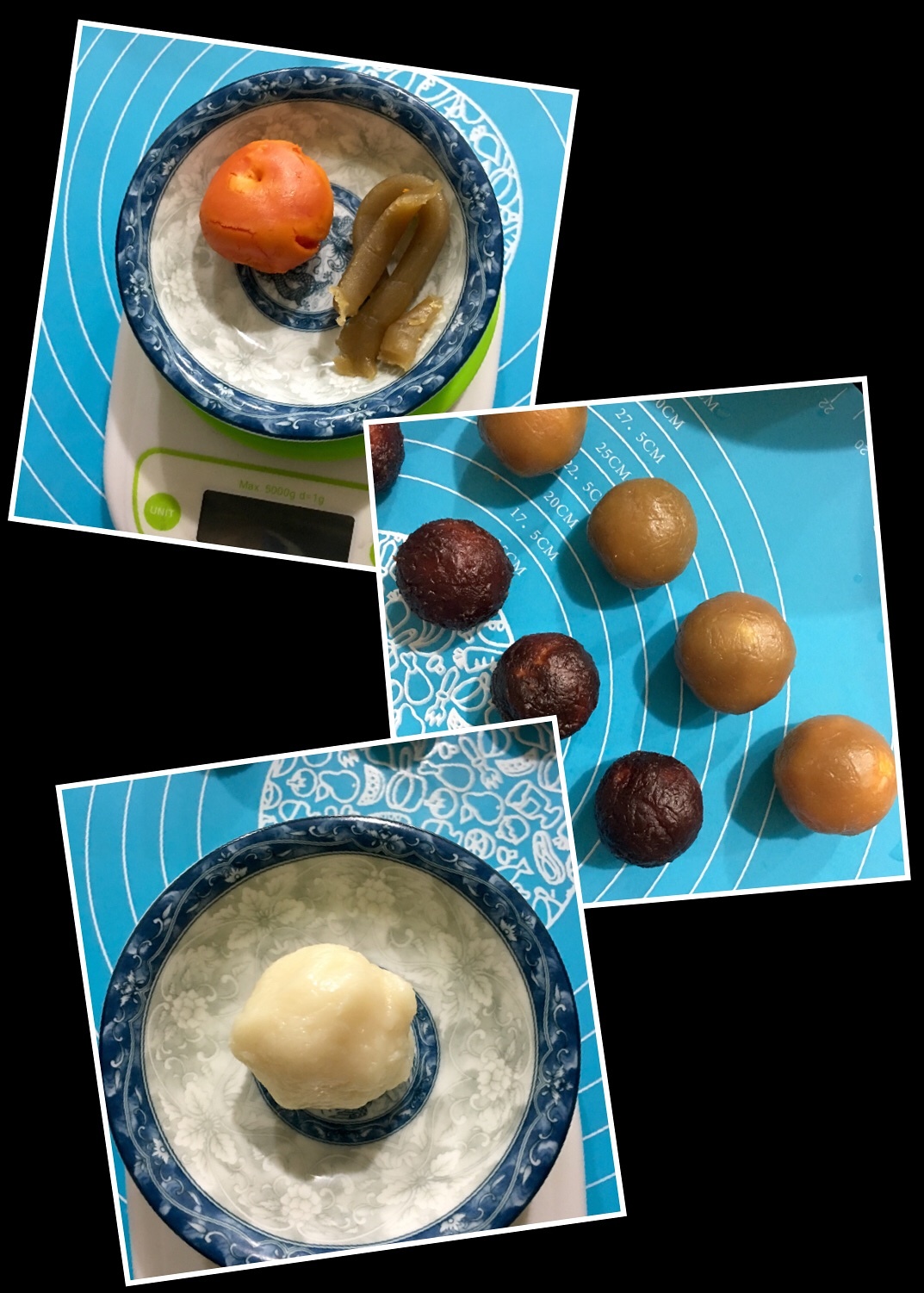 抹茶蓮蓉蛋黃冰皮月餅的做法 步骤8