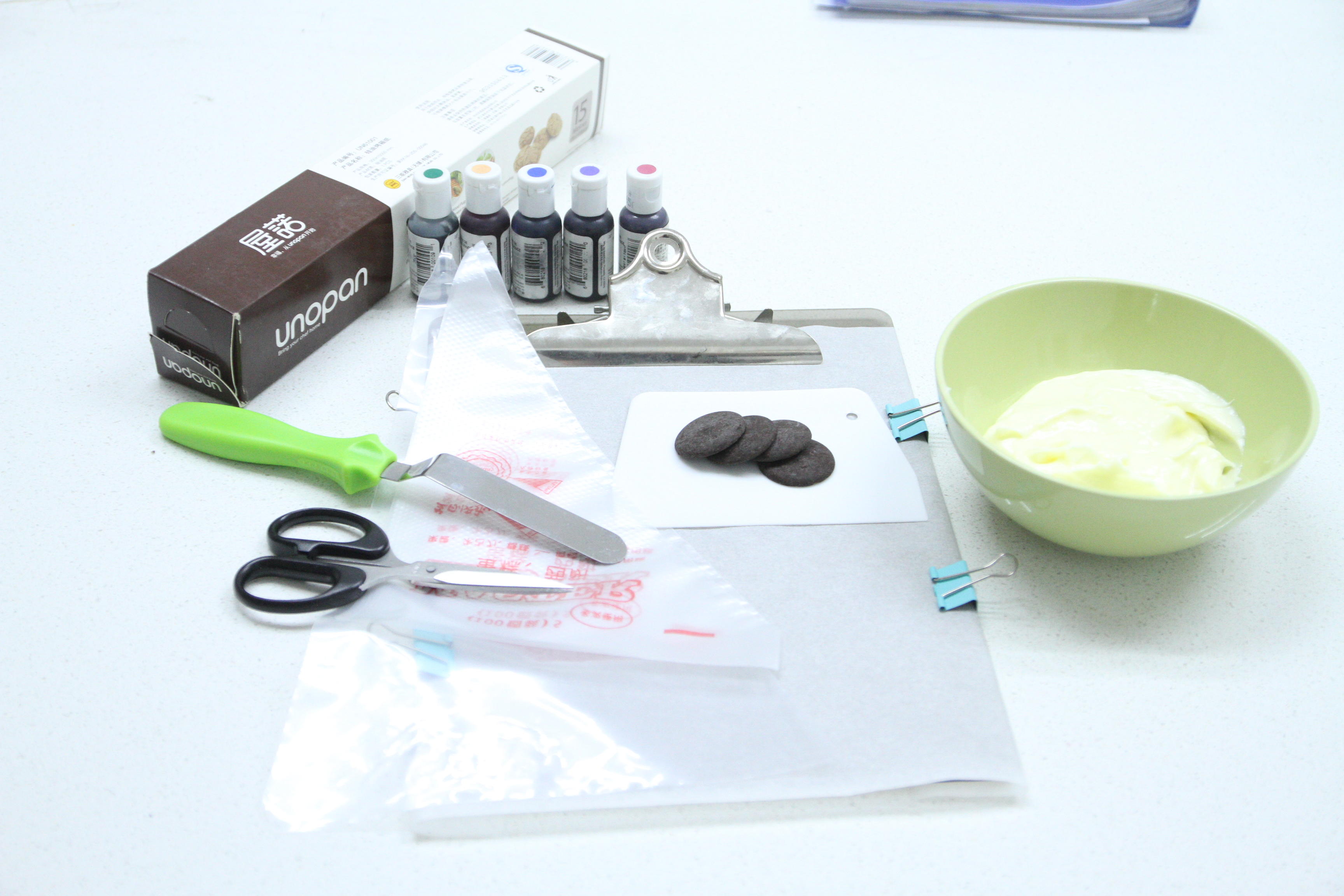 奶油霜轉印 蛋糕的做法 步骤1
